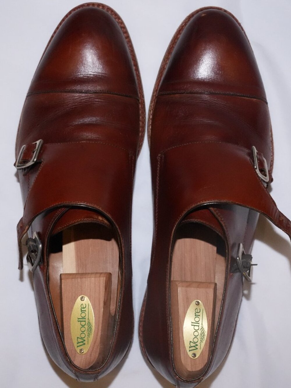 Beckett Simonon Hoyt Double Monk Strap Cognac 9.5